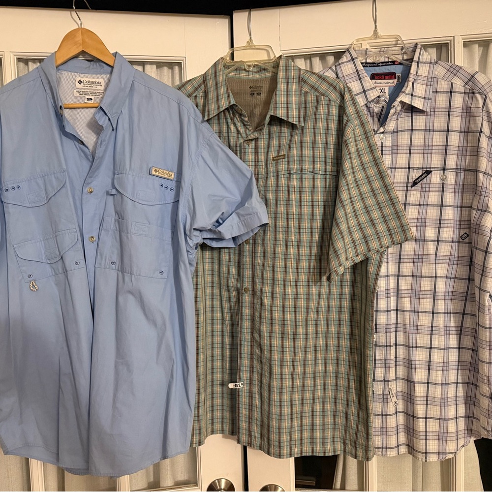 Columbia Men's Assorted Plaid and Solid Shirts